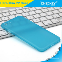 Icheckey ultra-fino claro PP phone phone phone capa azul para o iPhone